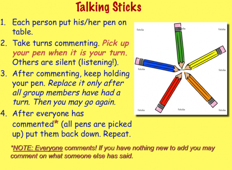 talking sticks