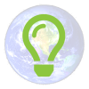 lightbulb-icon-on-earth-background