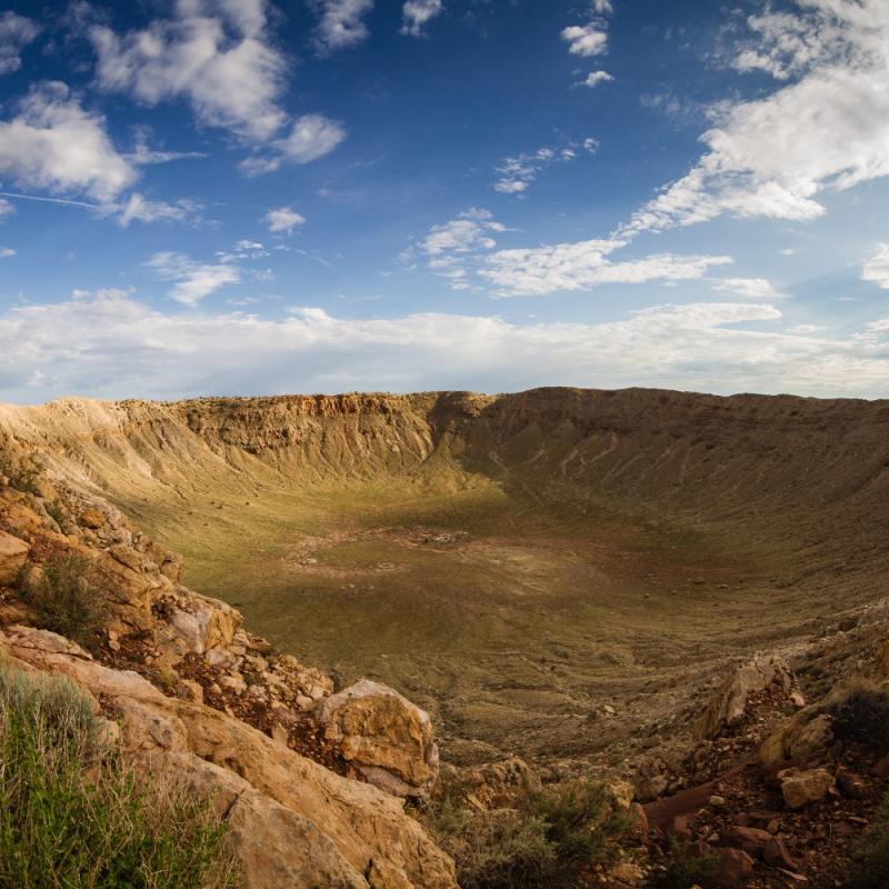 elevation-photo-of-Barringer-Crater-in-Arizona